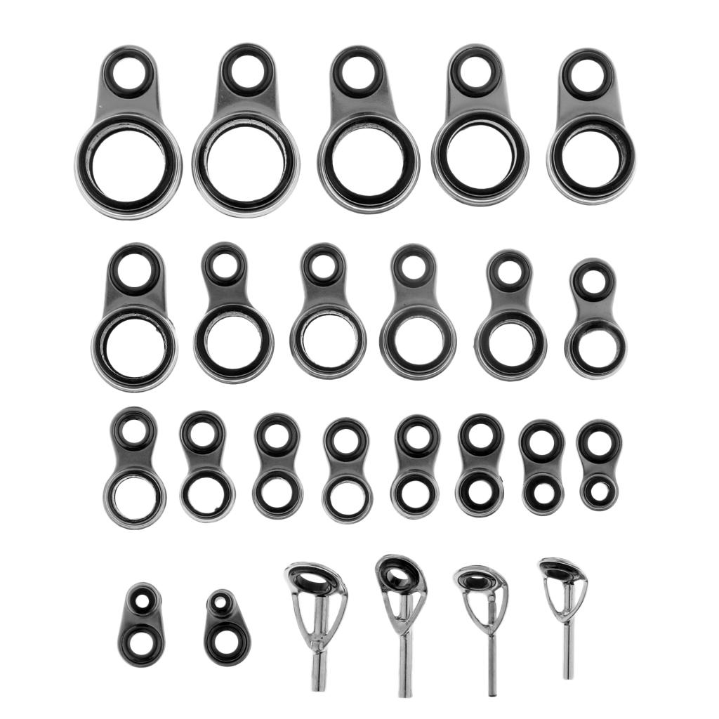 Fishing Rod Guide Replacement - 5 Pieces Fishing Rod Tip Kit