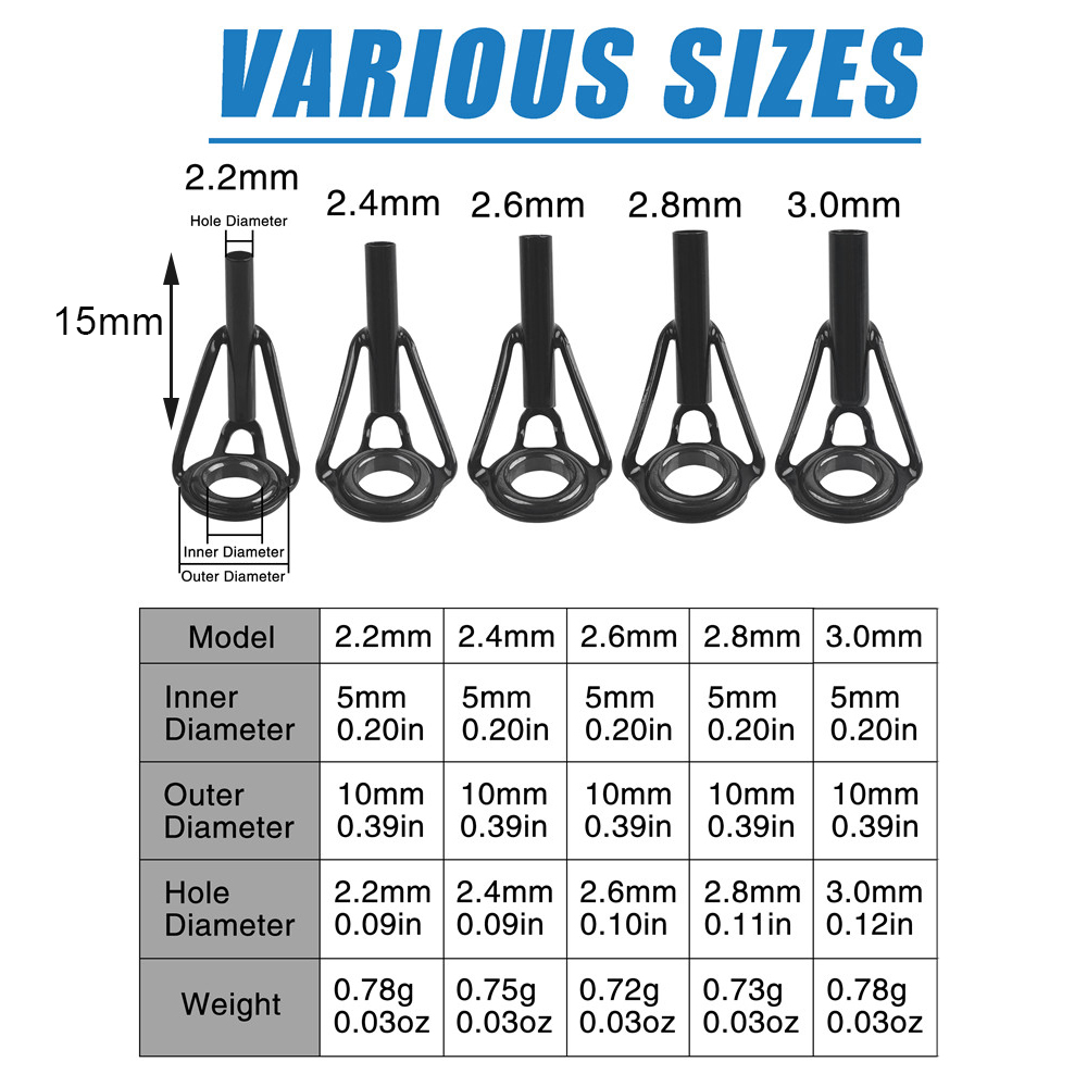 Fishing Rod Guides Fishing Rod - Fishing Rod Tip Replacement avaliação e preço