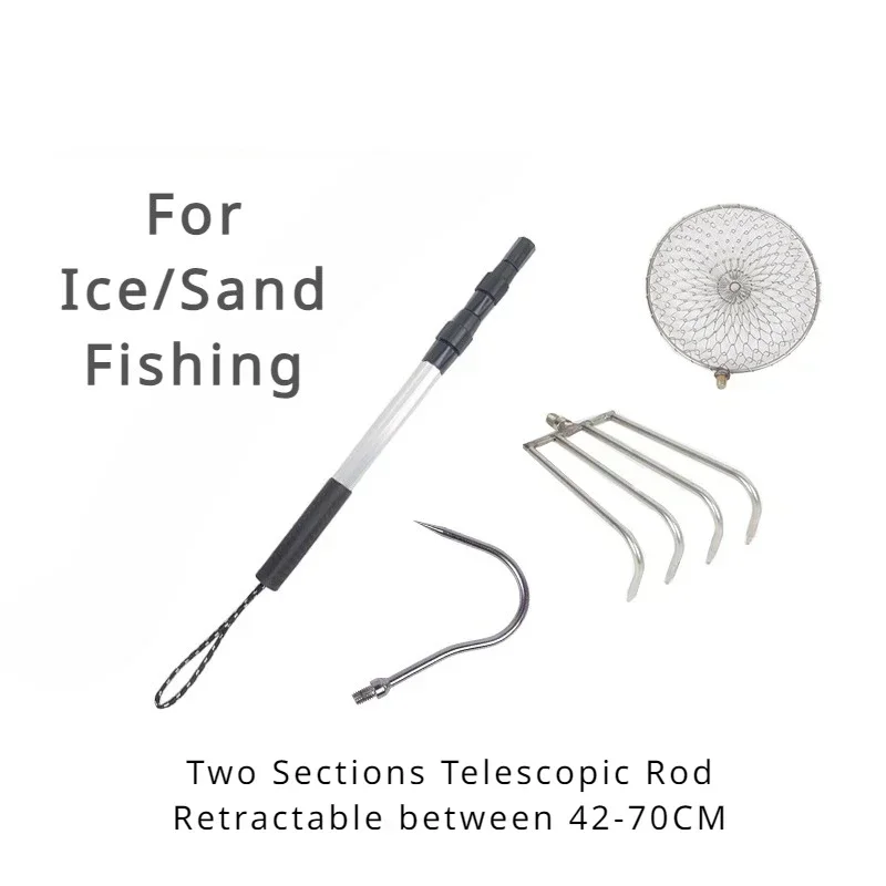 Stainless Steel Telescopic Rod - Fishing Rod Ice avaliação e preço