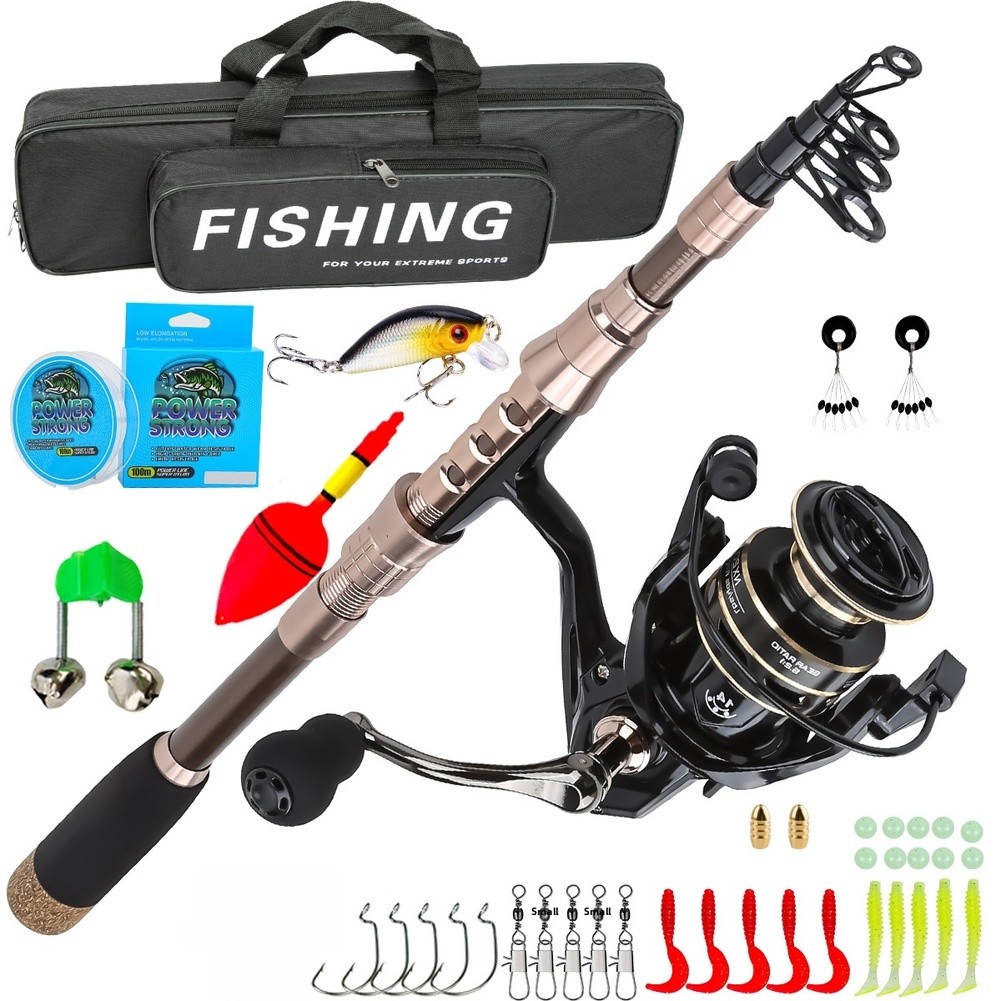 1.8m Carbon Fiber Fishing Rod  - Fishing Rod Combo avaliação e preço
