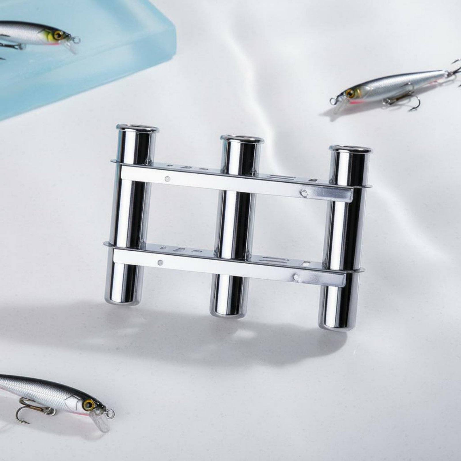 Stainless Steel Boat Rod Holde - Fishing Rod Rack avaliação e preço