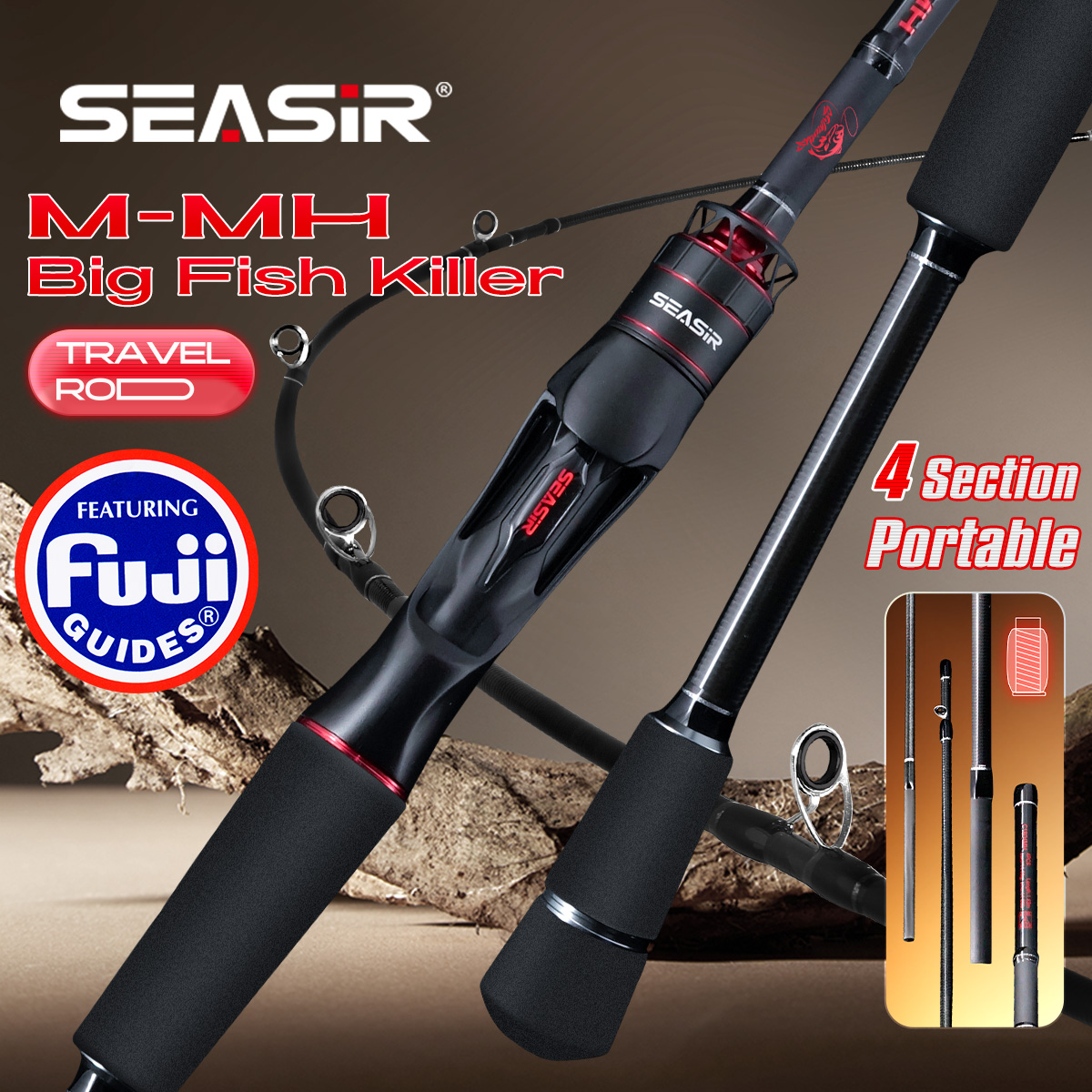 Seasir Salminus XF M/MH Spinin - Fishing Rod Surf avaliação e preço