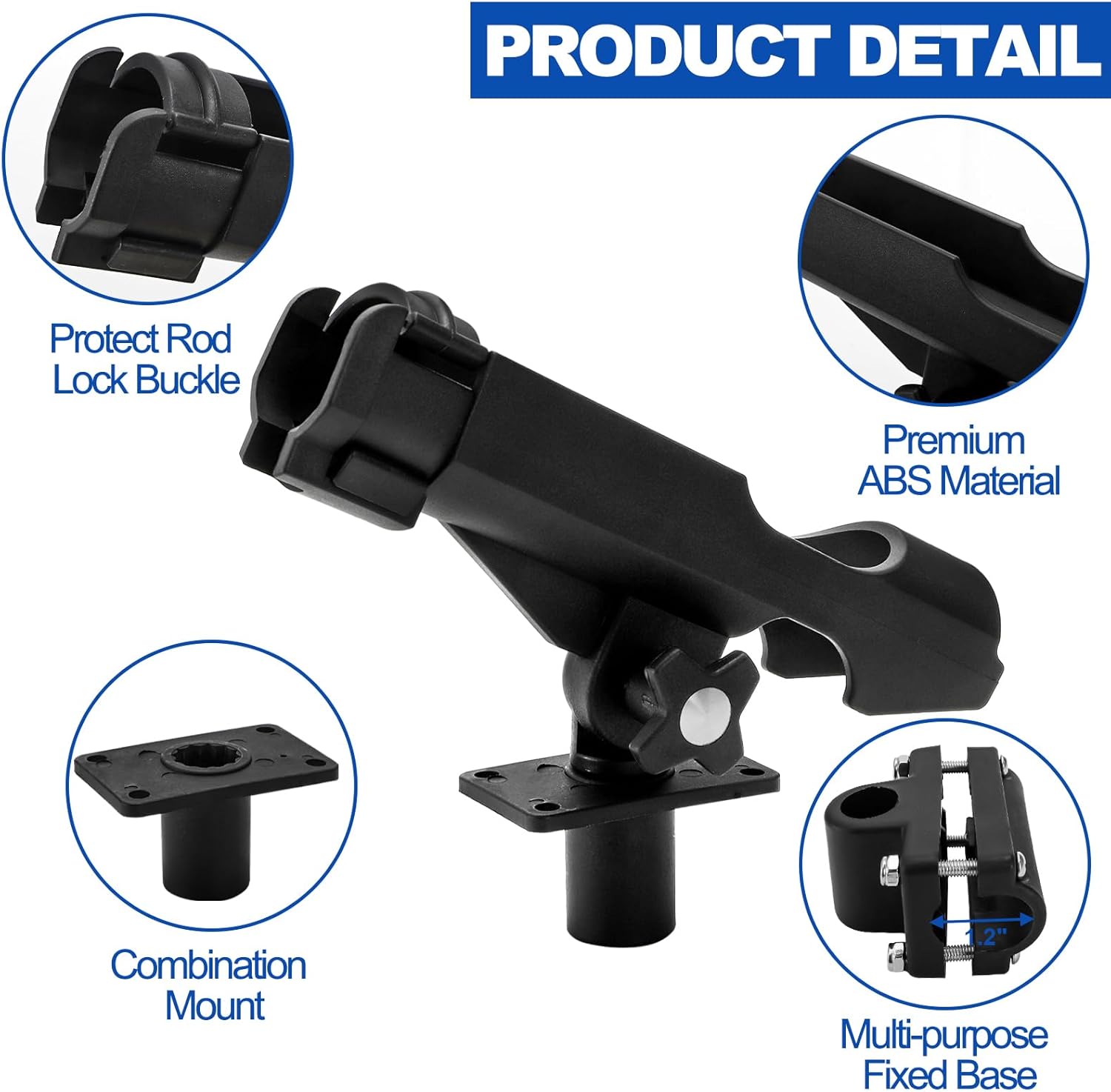 2 Pack Fishing Rod Holder with - Fishing Rod Boat avaliação e preço