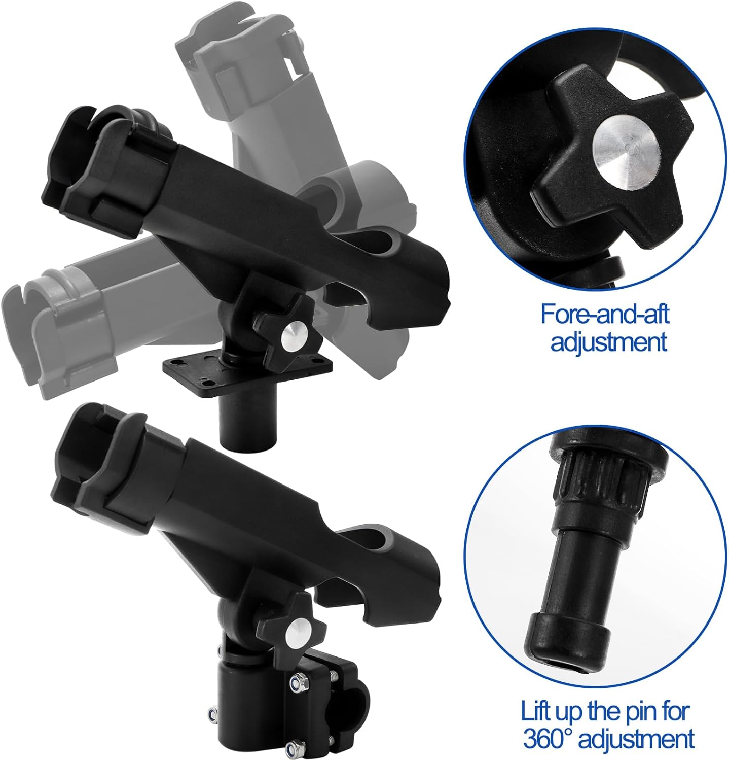 2 Pack Fishing Rod Holder with - Fishing Rod Boat avaliação e preço