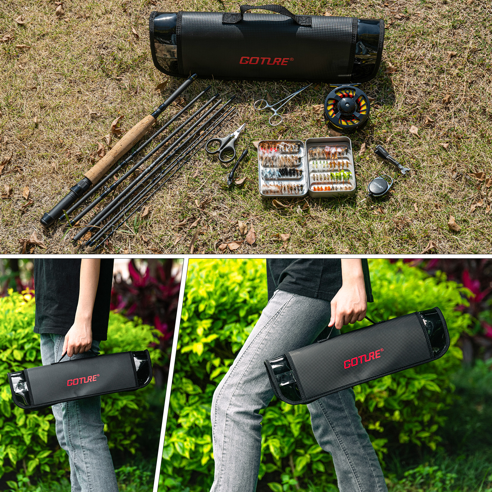 Goture Fly Fishing Rod and Ree - Fishing Rod Fly avaliação e preço