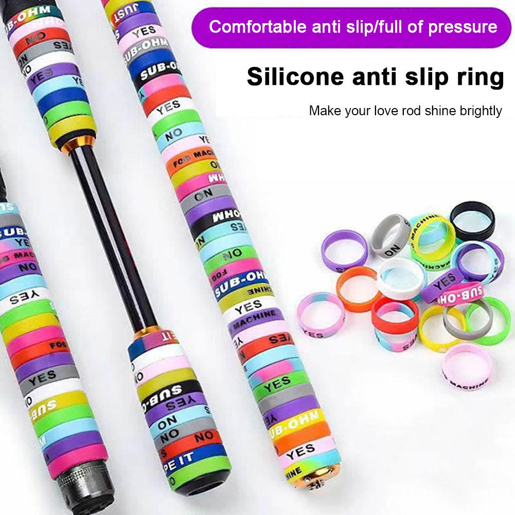 20/50Pcs Silicone Anti-skid Ro - Fishing Rod Case avaliação e preço