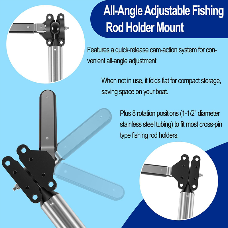 All-Angle Adjustable Fish Rod  - Fishing Rod Boat avaliação e preço