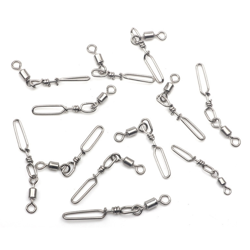 10Pcs Stainless Steel Quick Sn - Fishing Rod Building Kit avaliação e preço