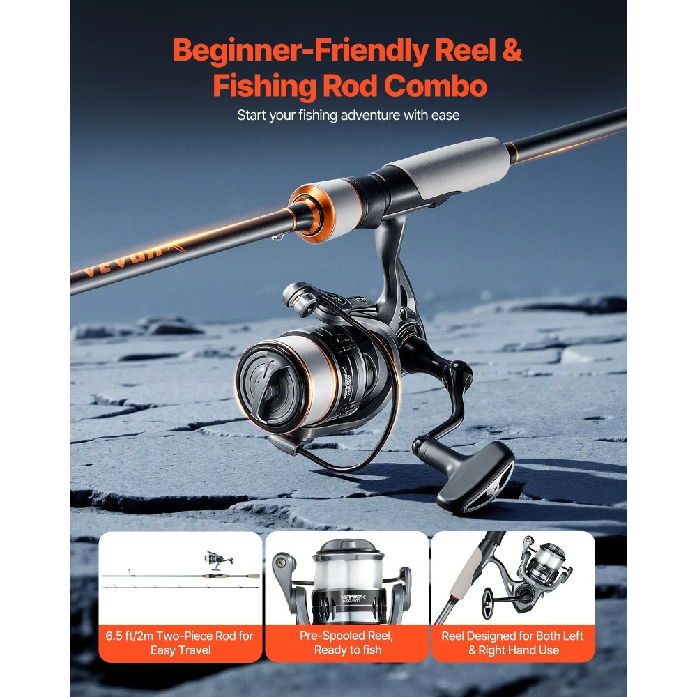 Carbon Fiber Bass Fishing Pole - Fishing Rod Combo avaliação e preço