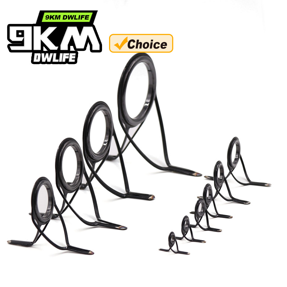 9KM OB Curved Rod Guide Kit 10 - Fishing Rod Spinning avaliação e preço