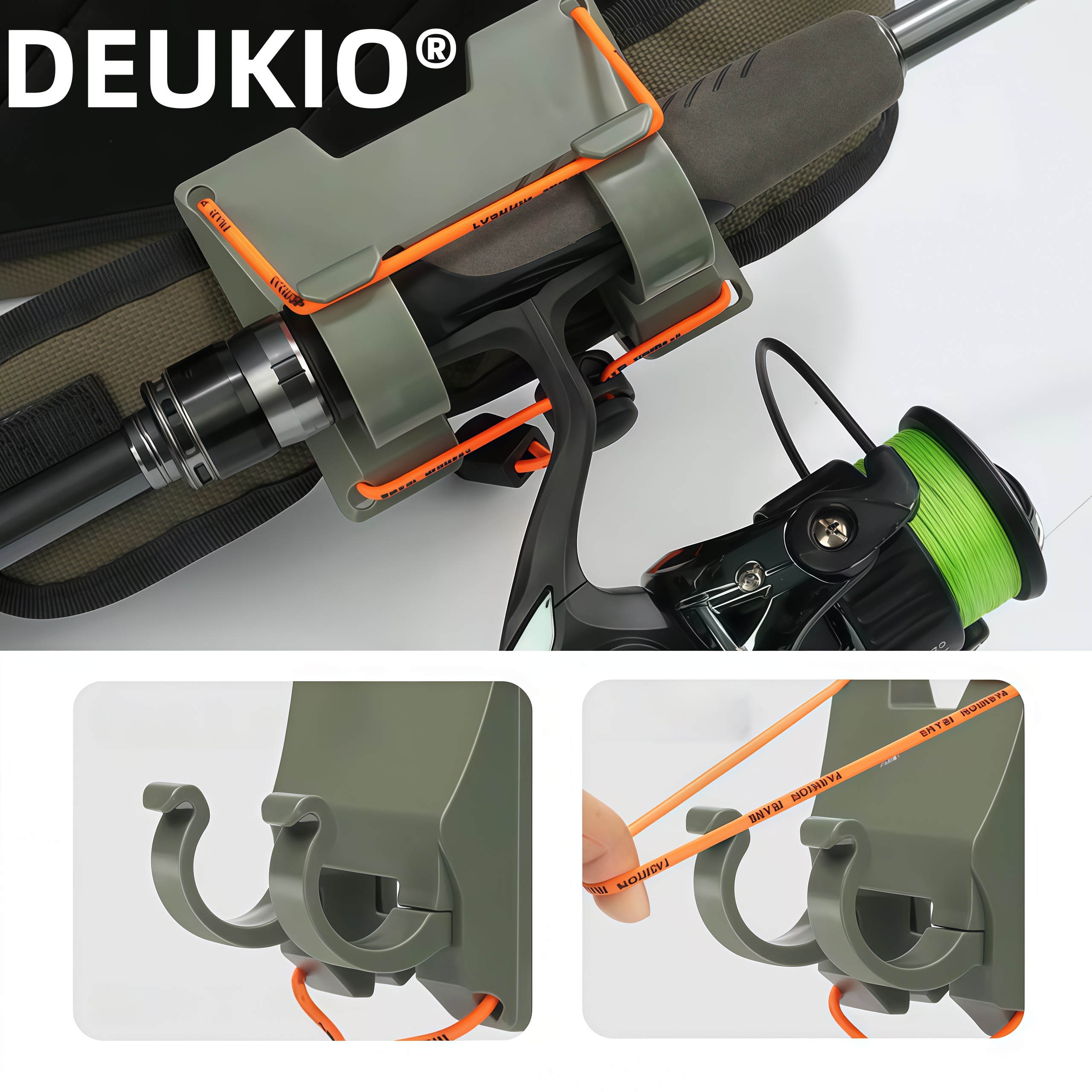 DEUKIO Outdoor Belt Clip Rod H - Fishing Rod Fly avaliação e preço