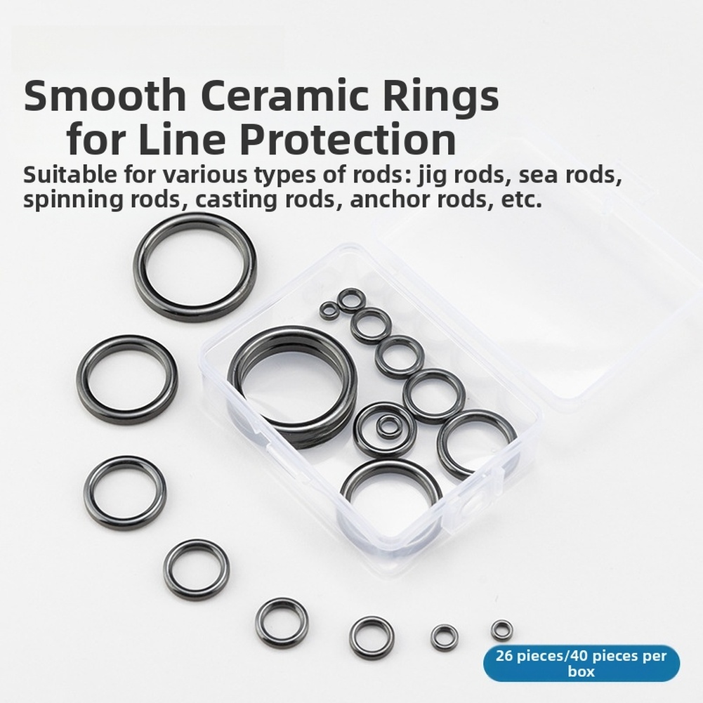 26/40pcs Fishing Rod Guide Rin - Fishing Rod Repair Kit avaliação e preço