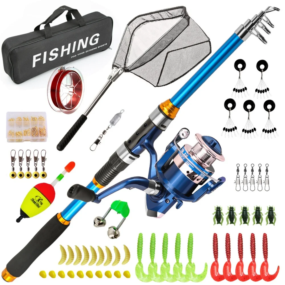 2.1-3.6M Telescopic Glass Fibe - Fishing Rod Spinning avaliação e preço
