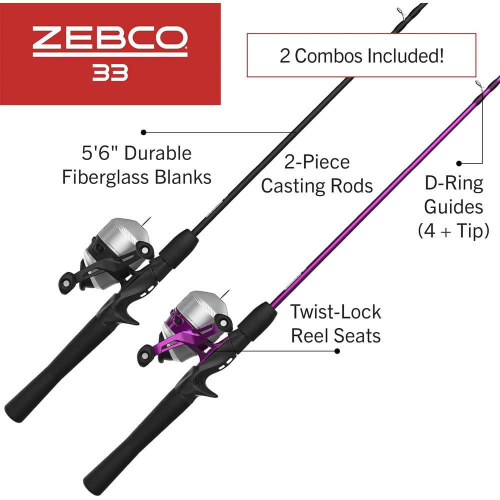 5-6ft Two-Piece Spincast Fishi - Fishing Rod Combo avaliação e preço