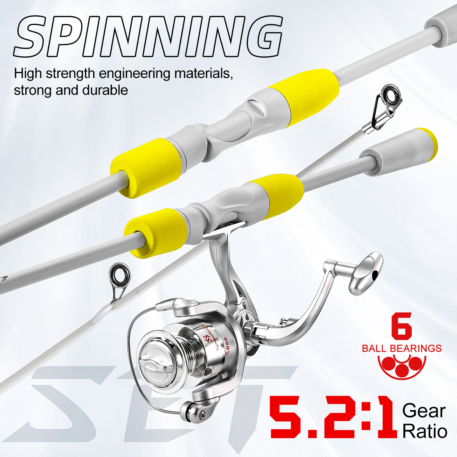 Sougayilang 2section Spinning  - Fishing Rod Combo avaliação e preço
