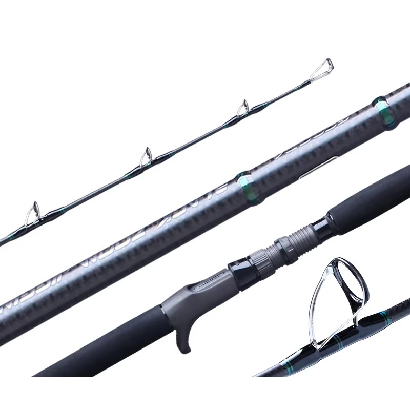 【Popular】Black Zoom Japan Tora - Fishing Rod Boat avaliação e preço